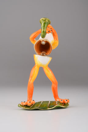 Keren Kopal Frog Playing a Saxophone