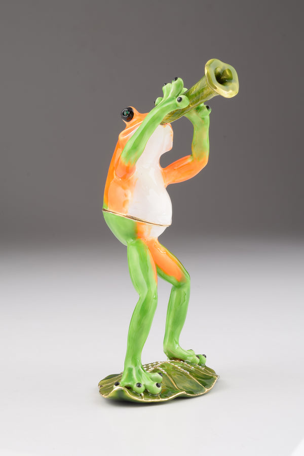Grenouille Jouant de la Trompette