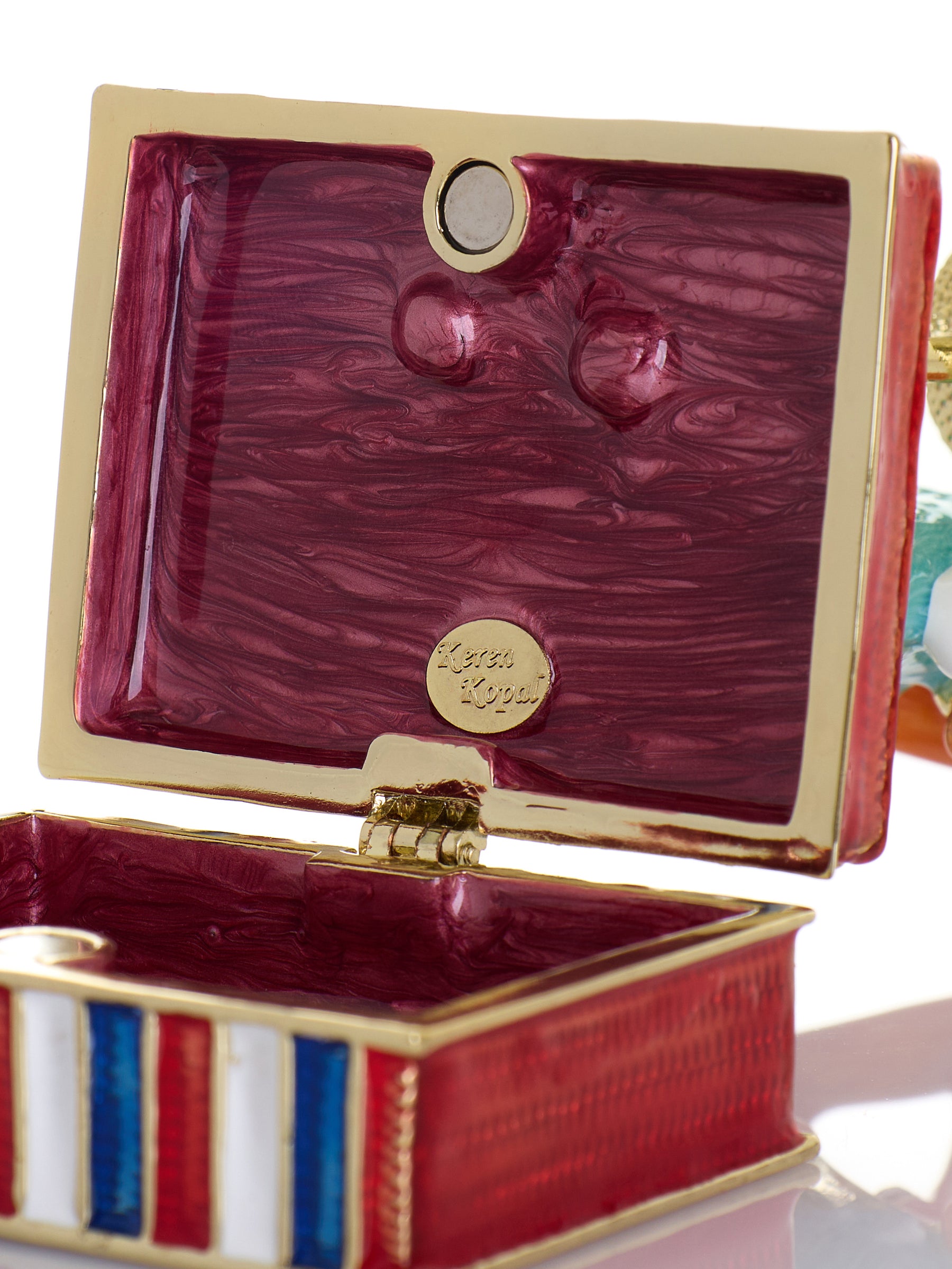 Musical Circus Clown with Timpani Drums Trinket Box