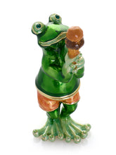Grenouille mangeant un cornet de glace au chocolat – Boîte à bijoux