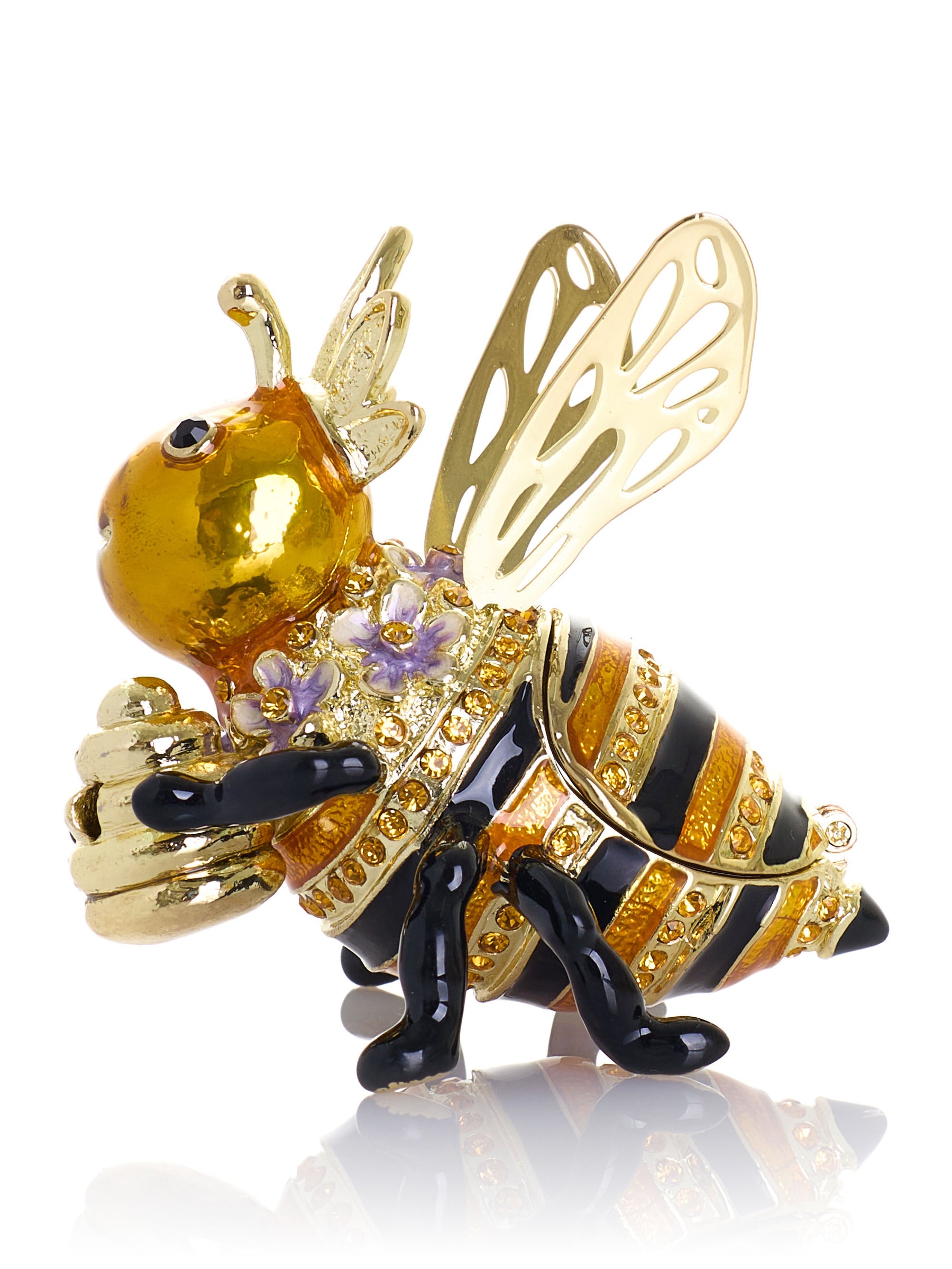Königin Biene mit Bienenstock Schmuckkästchen