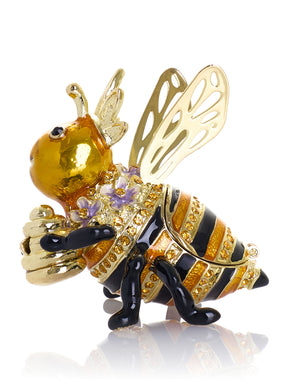 Königin Biene mit Bienenstock Schmuckkästchen