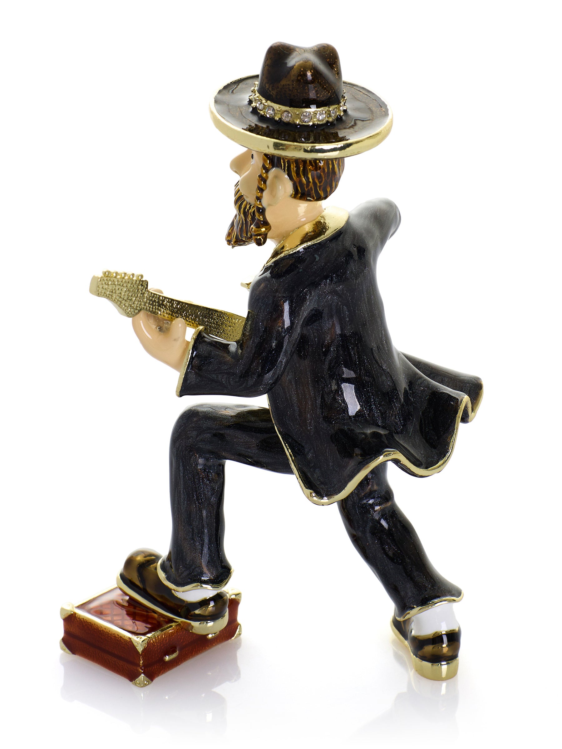 Keren Kopal Guitar Music Player Trinket Box