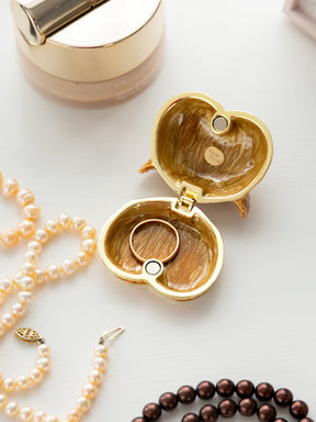 Keren Kopal Brown Owl face trinket box