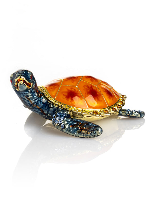Boîte à bijoux Tortue de Mer Bleue