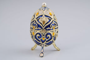 Blue Faberge Music Playing Egg