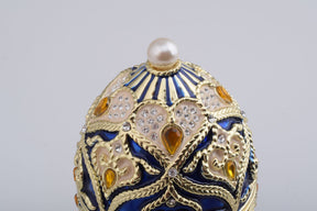 Blue Faberge Music Playing Egg