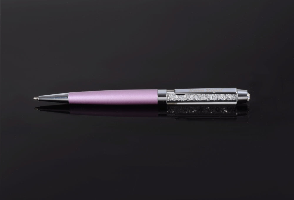 Purple Pen with Swarovski Crystals