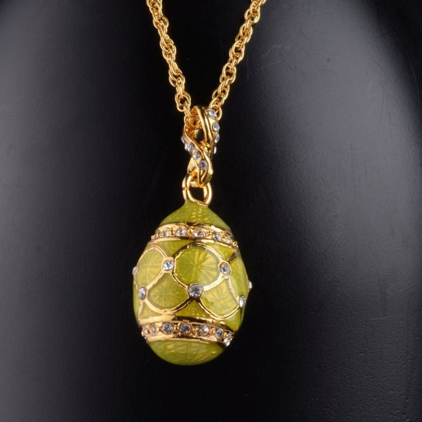 Yellow Egg Pendant Necklace