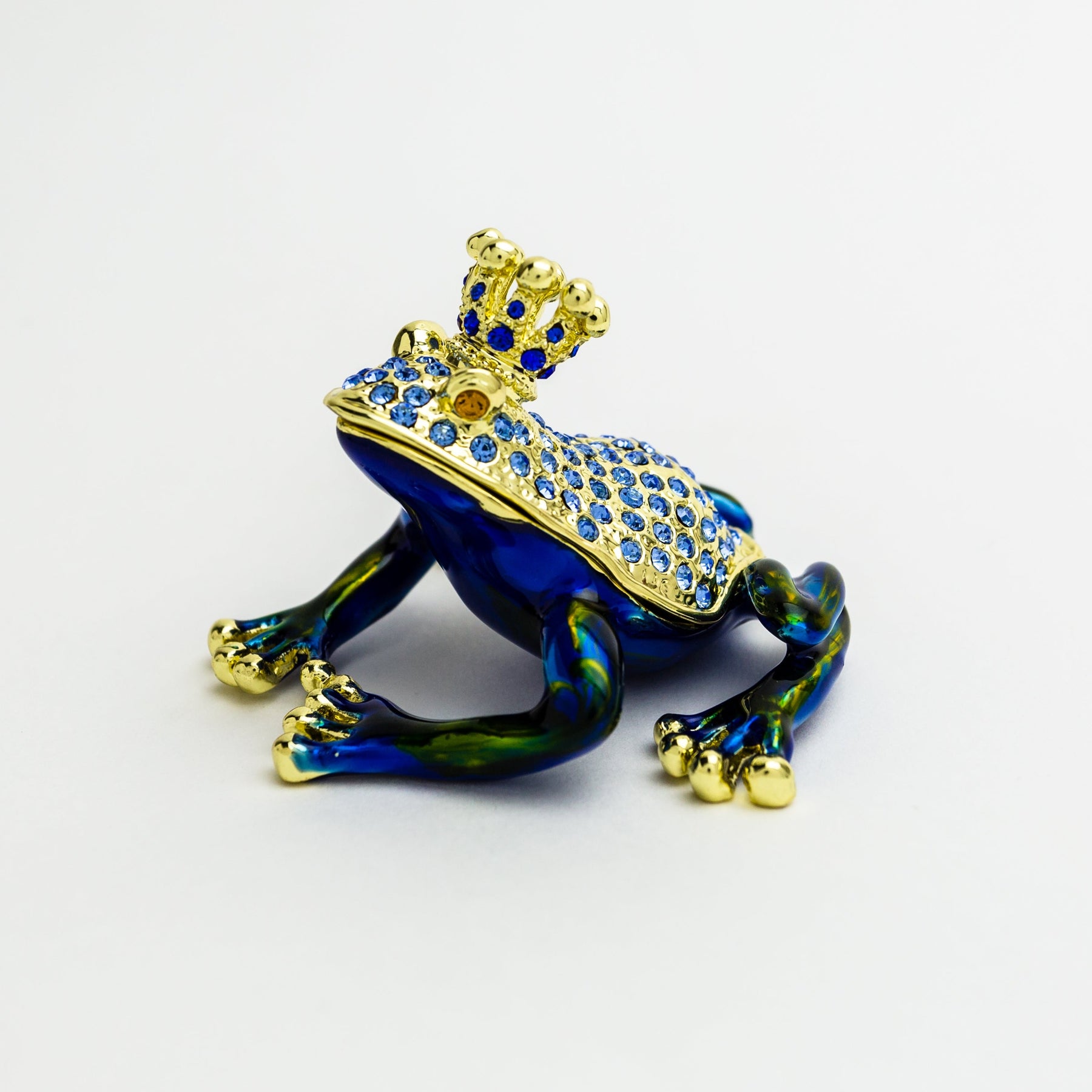 Blue Frog with Crown