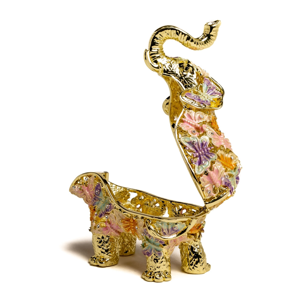 Golden Elephant Decorated with butterflies