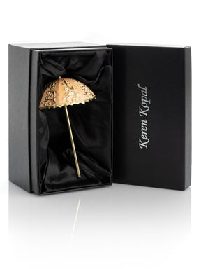 Pink Umbrella Trinket Box Handmade with Swarovski Crystals