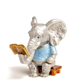 Elephant Sitting and Reading a Book Baby Shower Keren Kopal