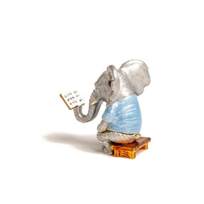 Elephant Sitting and Reading a Book Baby Shower Keren Kopal