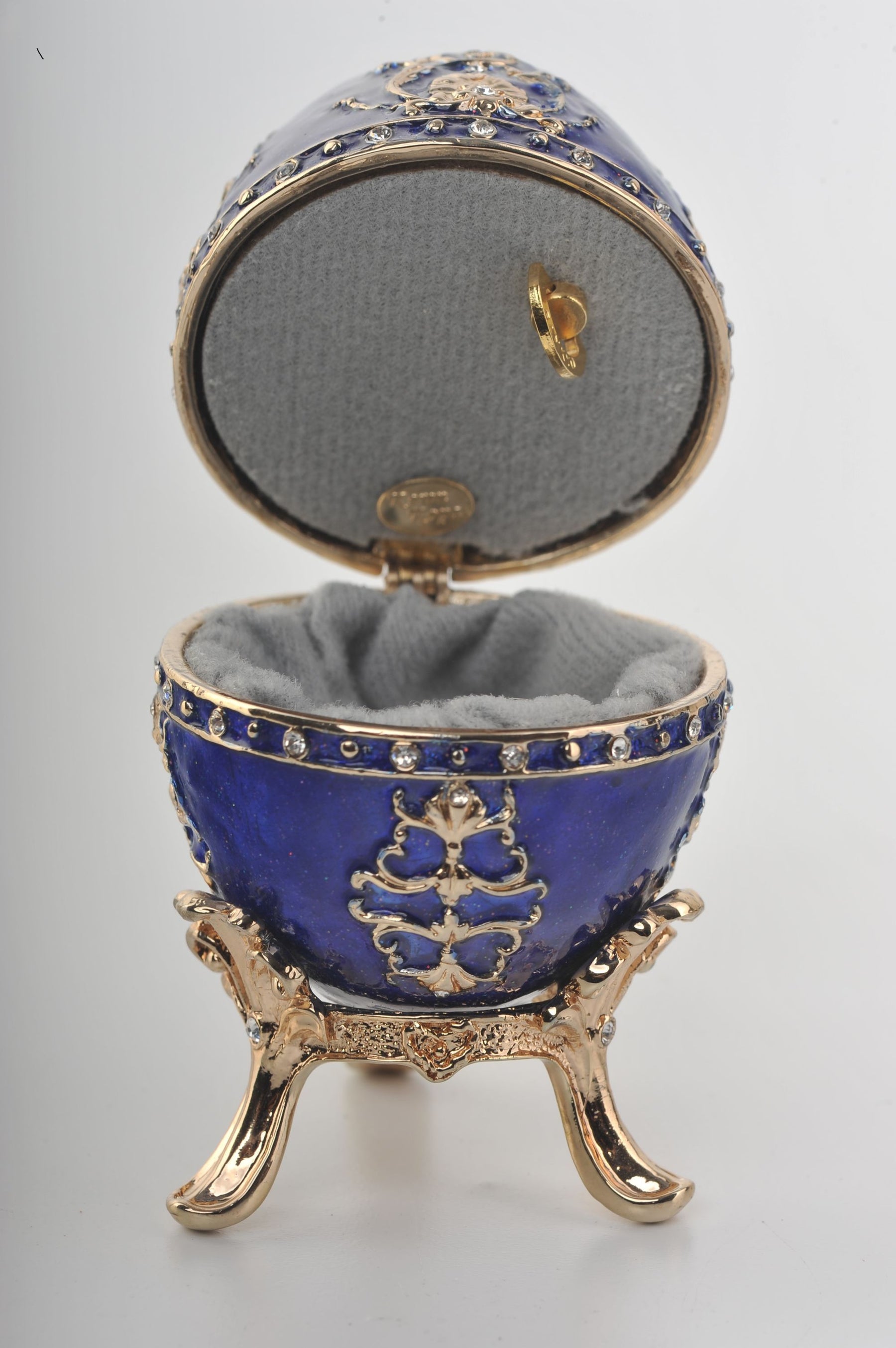 Keren Kopal Blue Faberge Egg Music Box  78.25