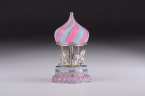 Pink Wind up Musical Carousel Carousel music box Keren Kopal