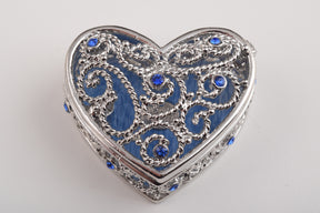 Blue Heart Decorative Box