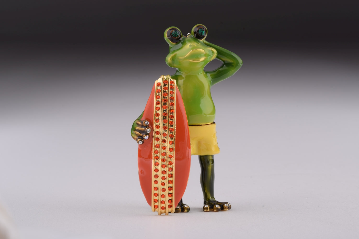 Frog Holding a Surfboard