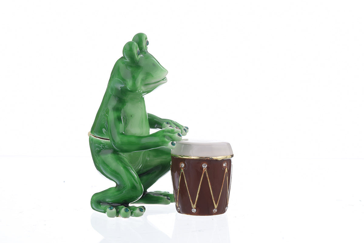 Frog Playing Drums