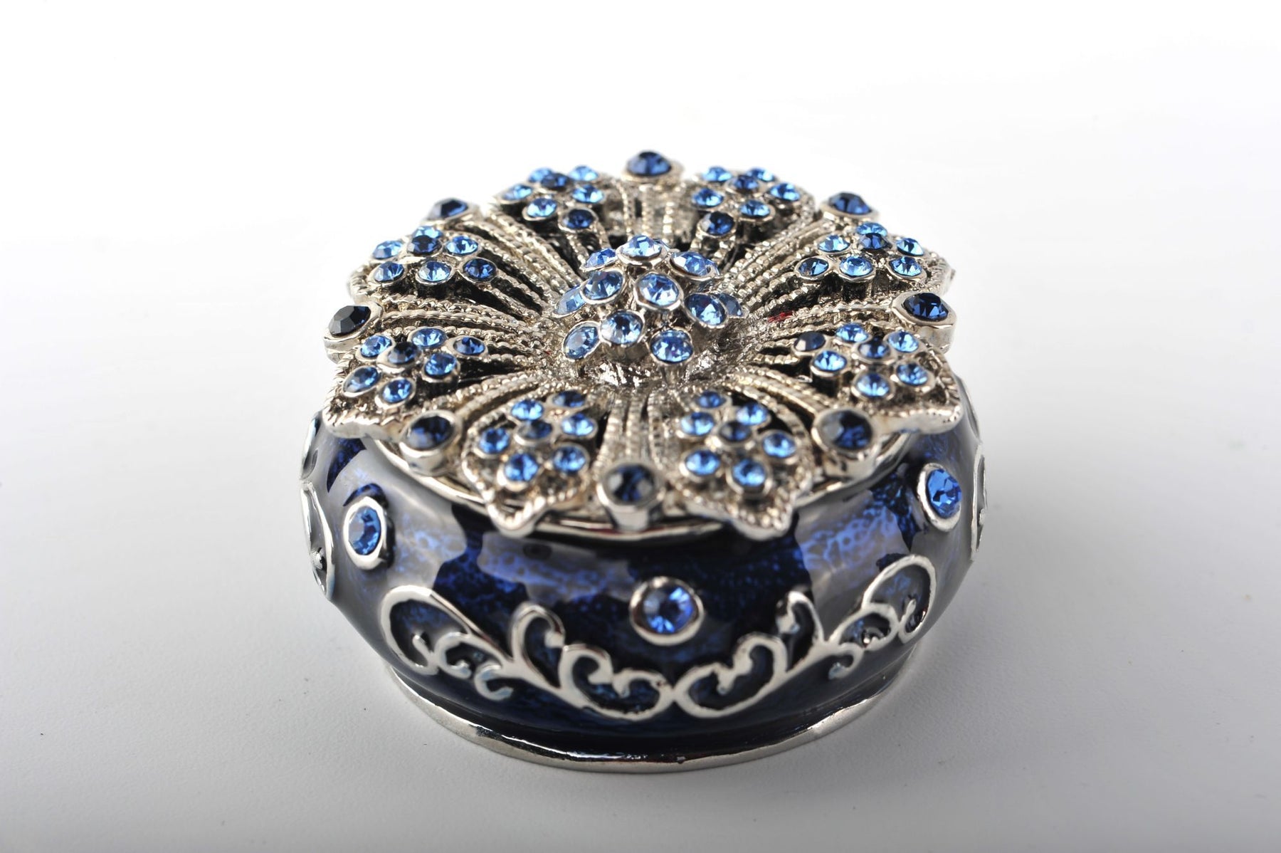 Keren Kopal Decorated Blue Trinket Box  54.00