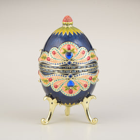 Blue Colorful Russian Egg