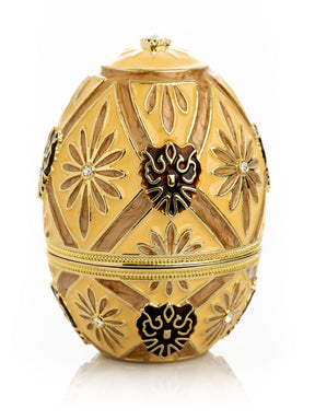 Brown Faberge Royal egg with Carriage