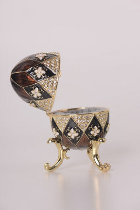 Keren Kopal Faberge Style Egg Music Box Trinket Box  111.25