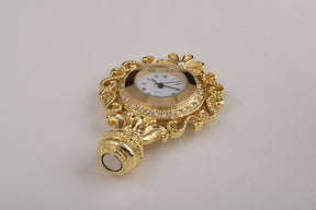 Keren Kopal Gold Faberge Egg with Clock Inside  119.00