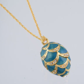 Keren Kopal Gold & Light Blue Egg Pendant Necklace  39.00