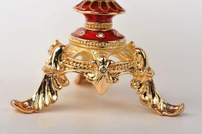 Keren Kopal Gold and Red Faberge Egg  114.00