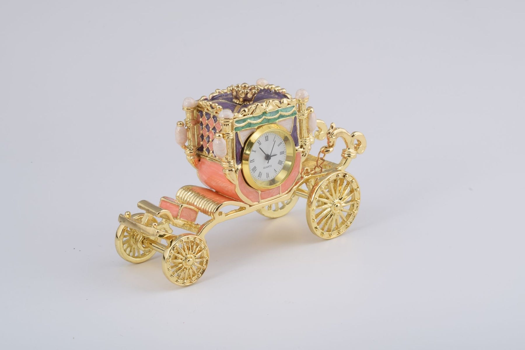 Keren Kopal Golden Carriage with a Clock  75.50