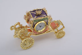 Keren Kopal Golden Carriage with a Clock  75.50