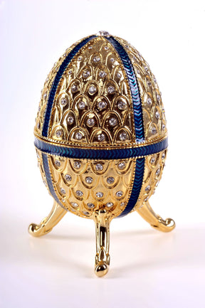 Keren Kopal Golden Faberge Egg Music Box  95.50