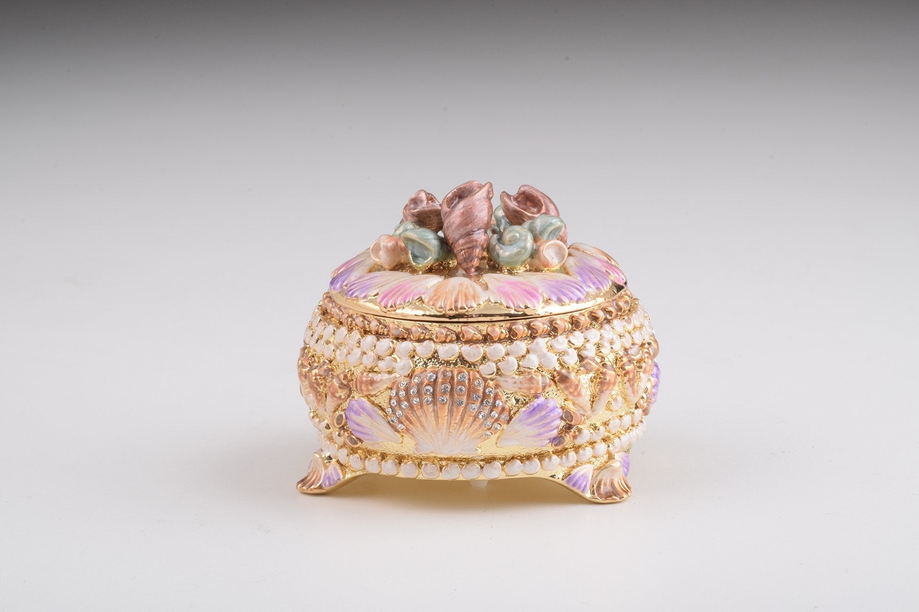 Keren Kopal Golden Seashells Trinket Box  61.50