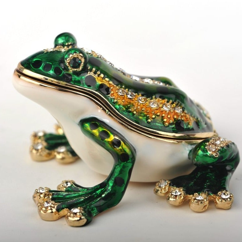 Keren Kopal Green & Gold Sitting Toad  42.50