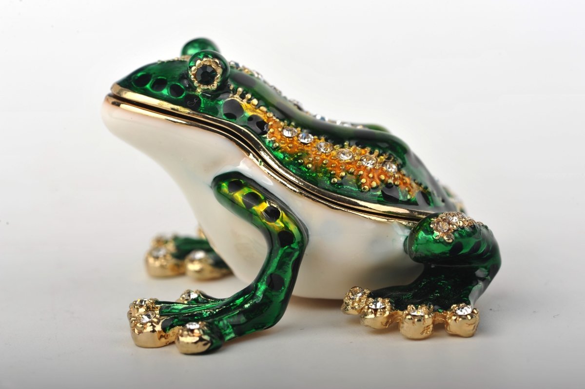 Keren Kopal Green & Gold Sitting Toad  42.50