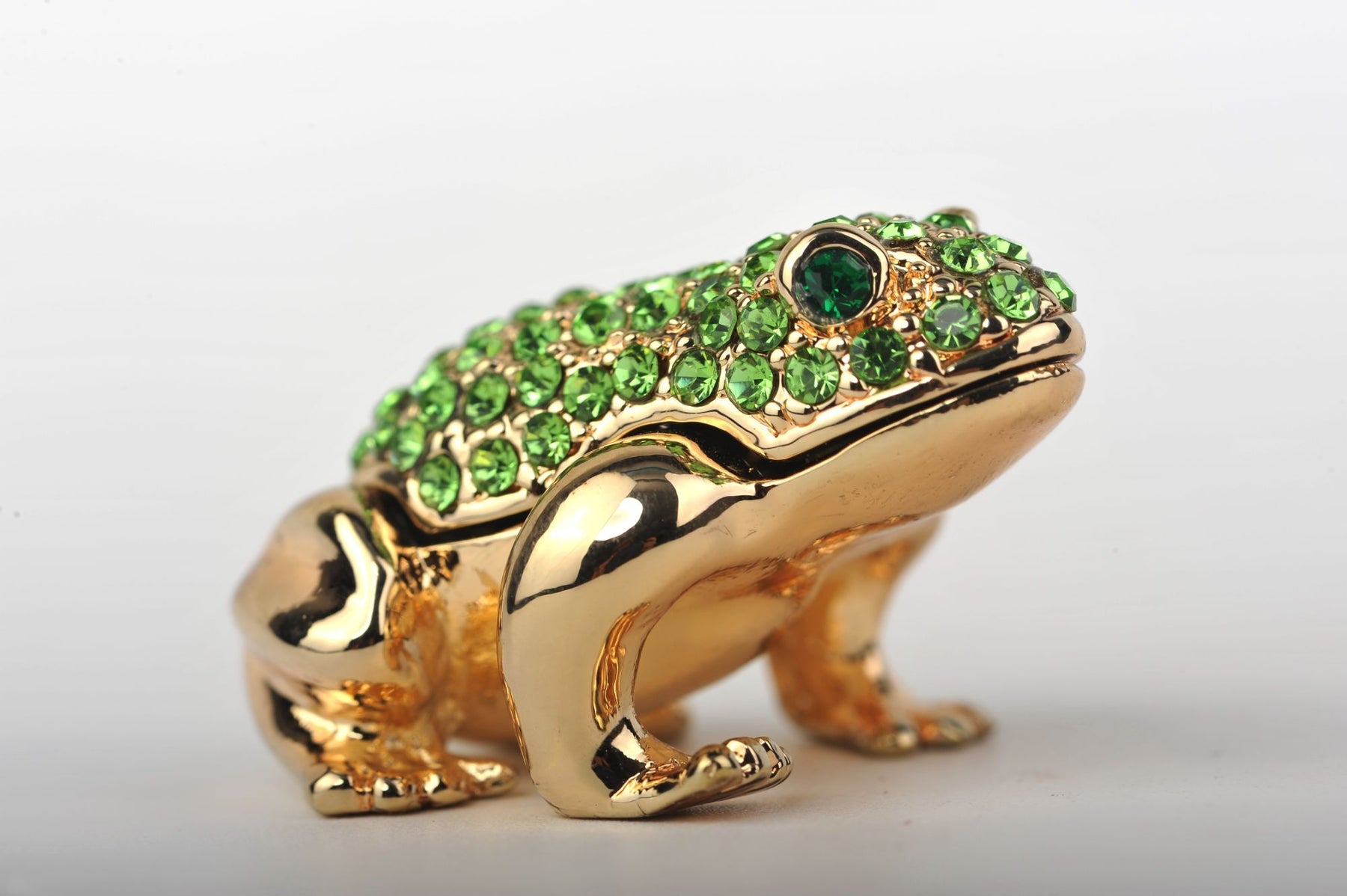 Keren Kopal Green and Gold Sitting Toad  35.00