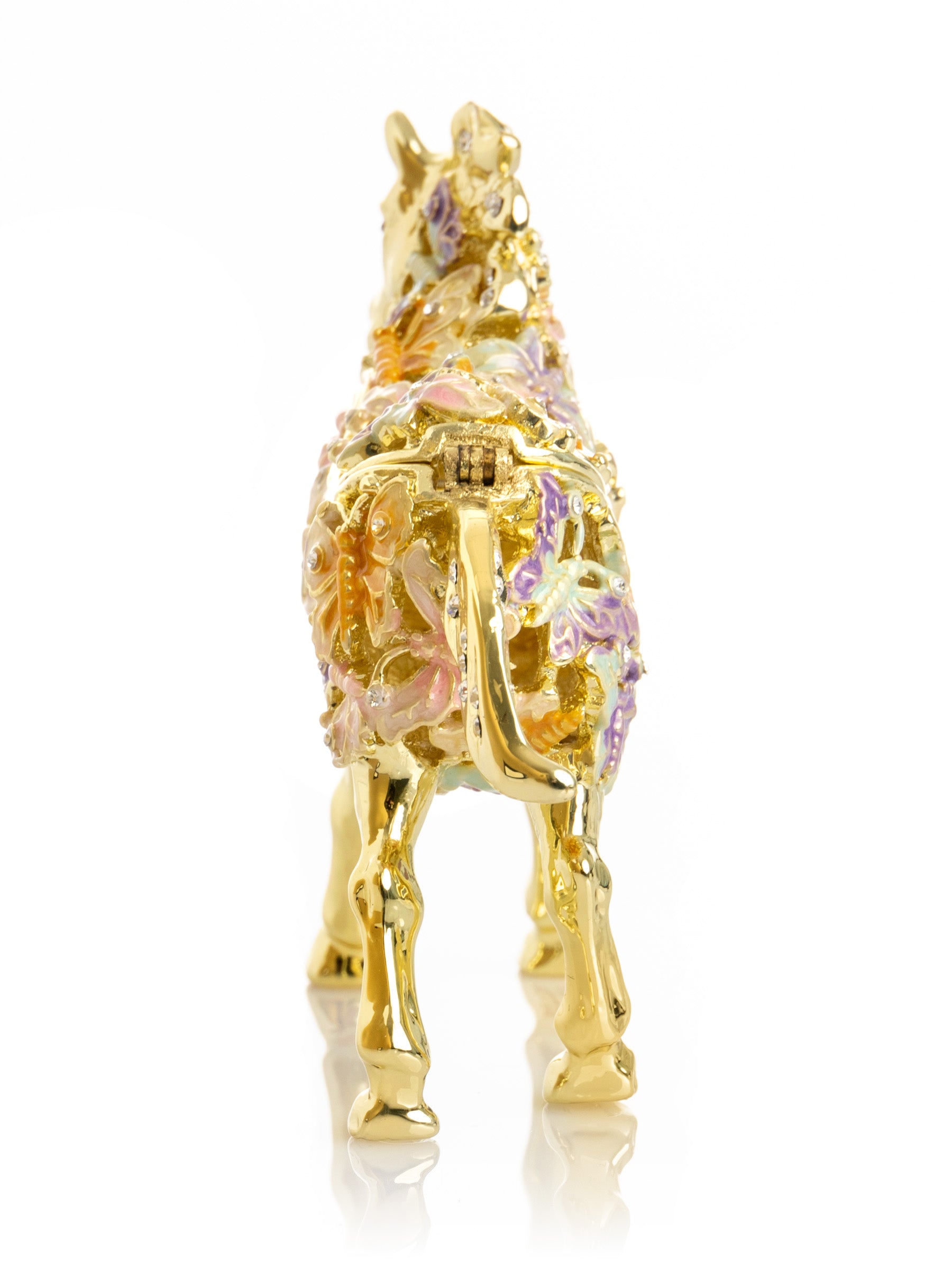 Golden Horse Decorated with butterflies