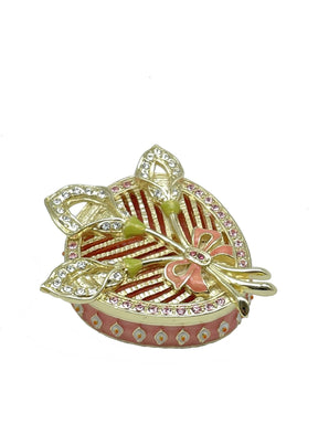 Pink Beautiful Decorated Trinket Box