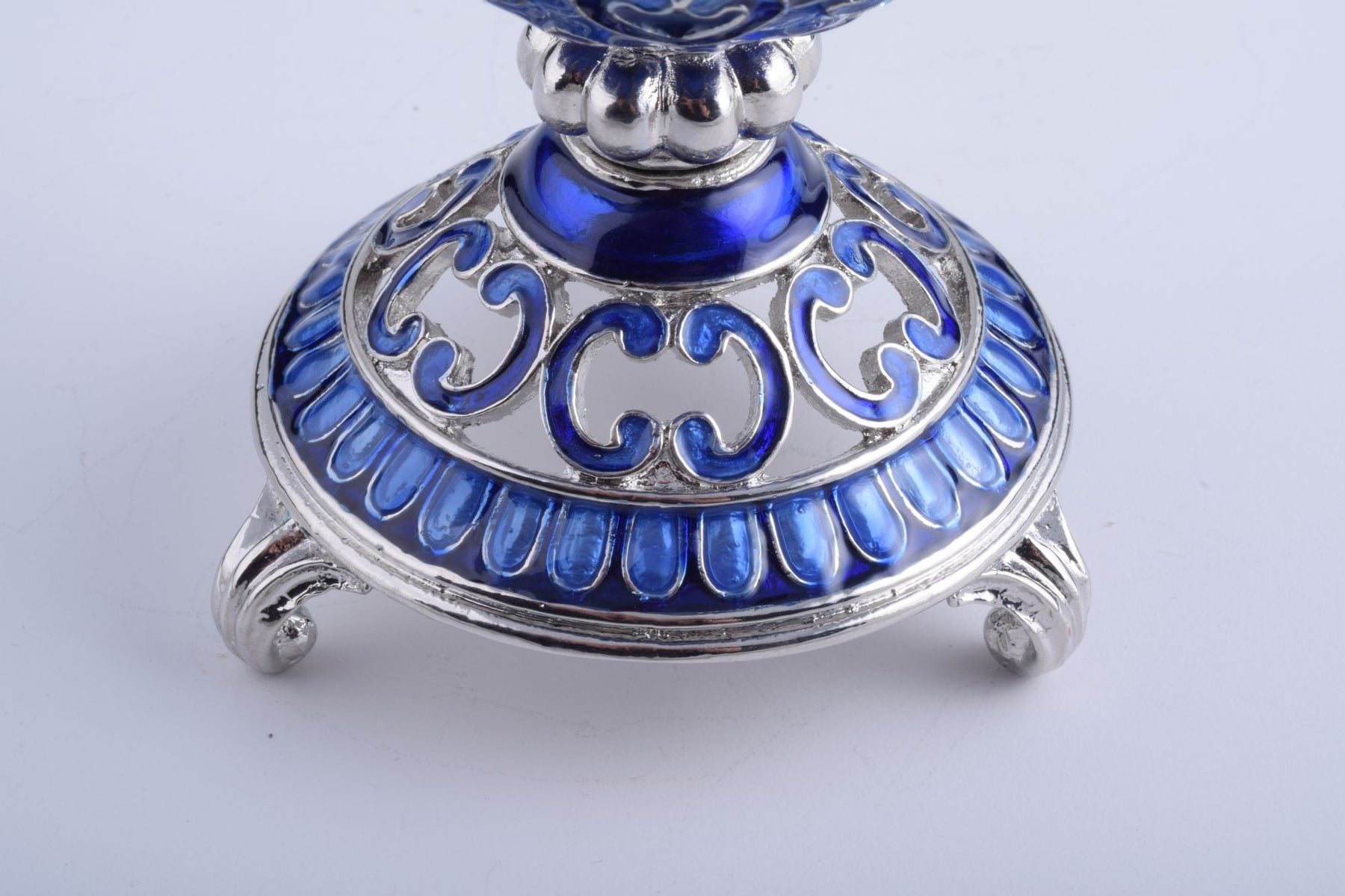 Silver & Blue Faberge Egg