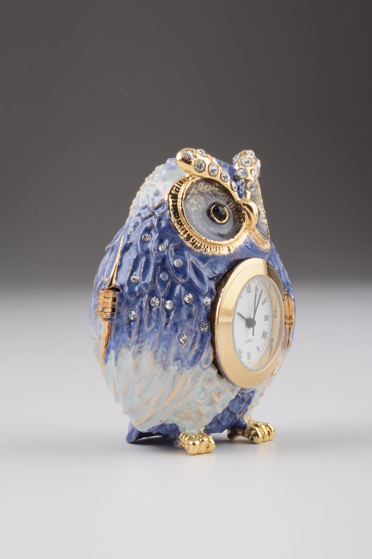 Blue Owl with Clock