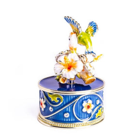 Hummingbird and Flower Music Box Music Box Keren Kopal