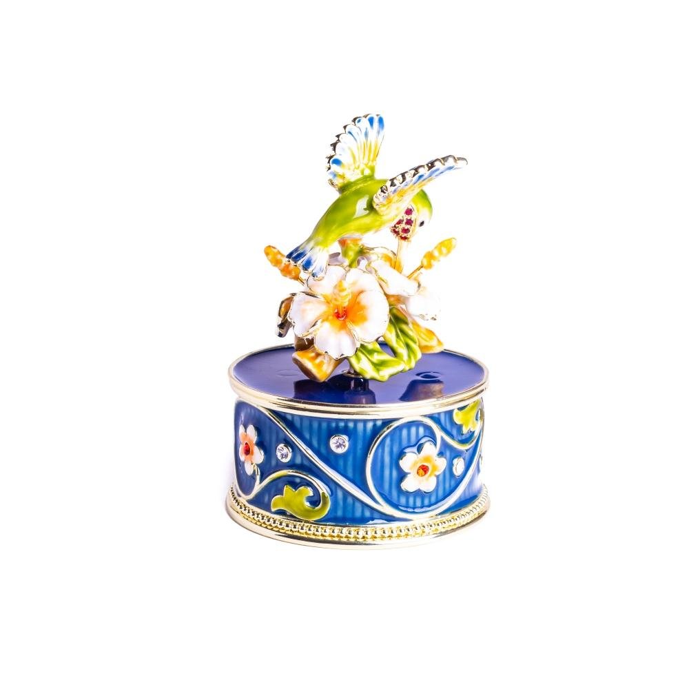 Hummingbird and Flower Music Box Music Box Keren Kopal