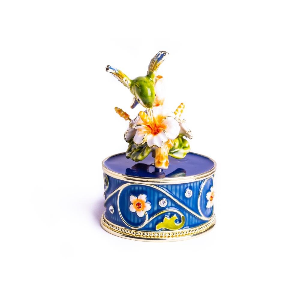 Hummingbird and Flower Music Box Music Box Keren Kopal