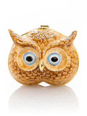 Brown Owl face trinket box