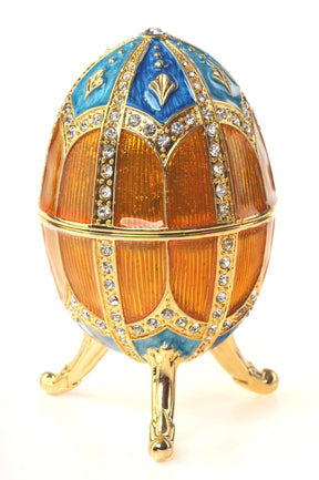 Keren Kopal Orange & Blue Faberge Egg  90.50