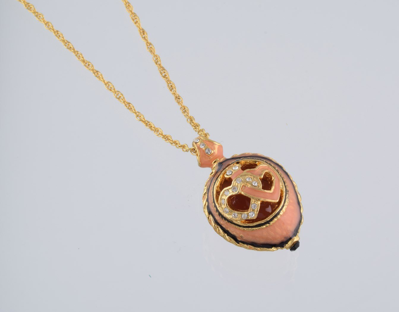 Keren Kopal Peach Love Egg Pendant Necklace  39.00