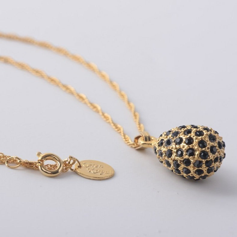 Keren Kopal Golden Black Egg Pendant Necklace Pendant 39.00