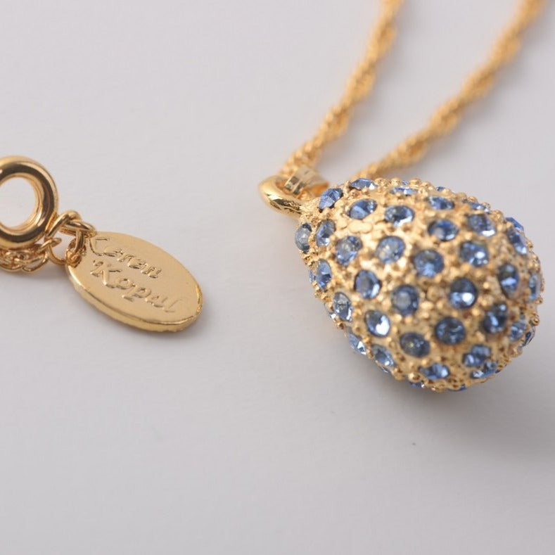 Keren Kopal Golden Blue Egg Pendant Necklace Pendant 39.00