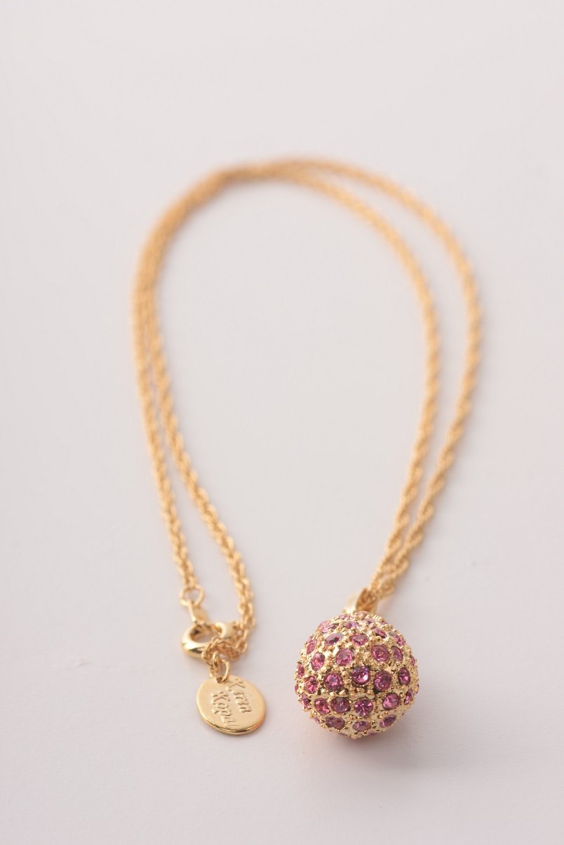 Keren Kopal Golden Pink Egg Pendant Necklace Pendant 39.00